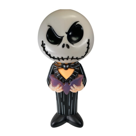 Disney Other - Jack Skellington 14" Halloween Blow Mold Light Up Works! Bat Nightmare Christmas